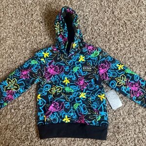 Kids Disney Stitch Neon Hoodie